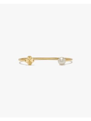 Spade Flower Pearl Cuff