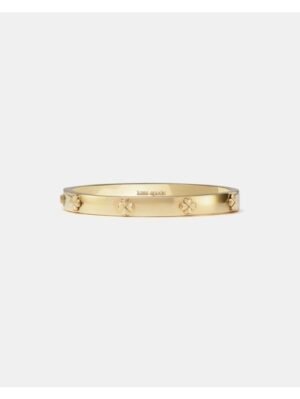 Spade Flower Hinged Bangle